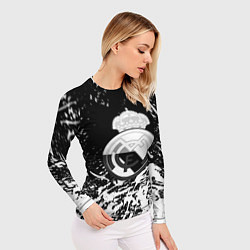 Рашгард женский Реал Мадрид краски текстура, цвет: 3D-принт — фото 2