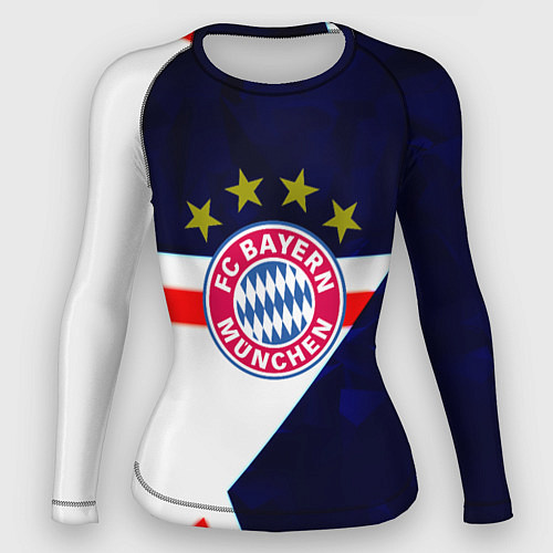 Женский рашгард Бавария звезды геометрия / 3D-принт – фото 1