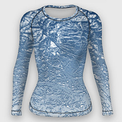 Рашгард женский Налипший снег, цвет: 3D-принт