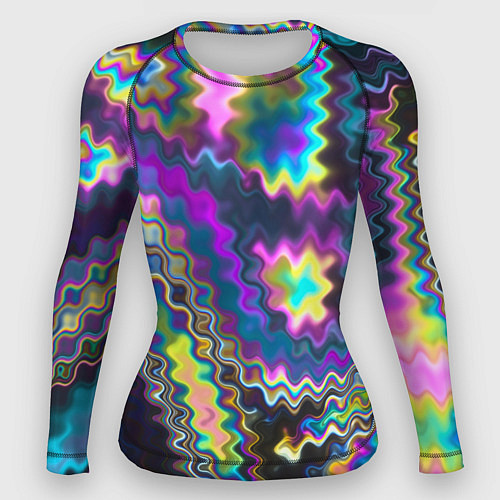 Женский рашгард Абстракция переливы / 3D-принт – фото 1