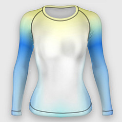 Рашгард женский Color yellow blue white, цвет: 3D-принт