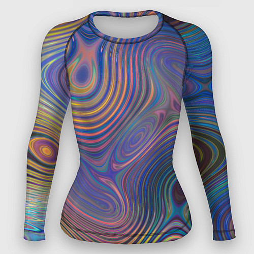 Женский рашгард Абстрактная рябь / 3D-принт – фото 1
