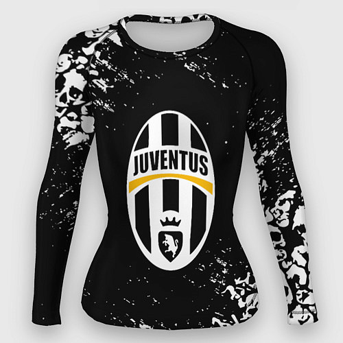 Женский рашгард Ювентус черепа краски / 3D-принт – фото 1