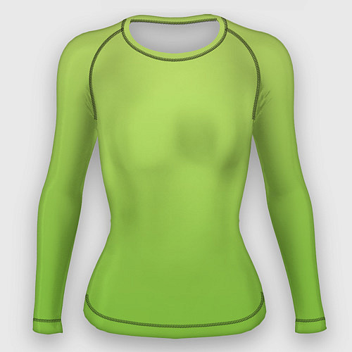 Женский рашгард Color lime green / 3D-принт – фото 1