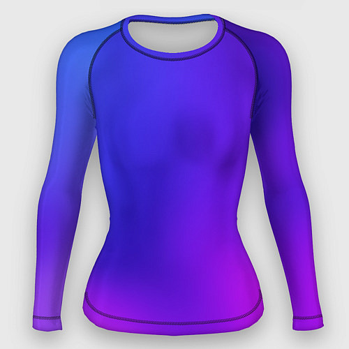Женский рашгард Color multicolored gradient / 3D-принт – фото 1