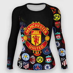 Женский рашгард Манчестер логотипы команд