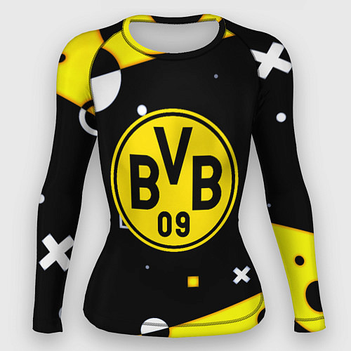 Женский рашгард Borussia геометрия текстура / 3D-принт – фото 1