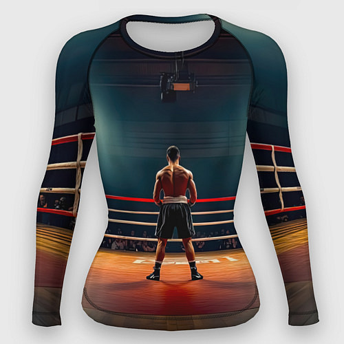 Женский рашгард Чемпион на ринге / 3D-принт – фото 1