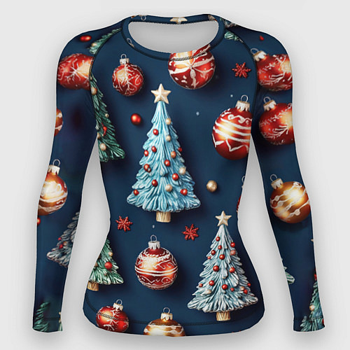 Женский рашгард Новгодний паттерн / 3D-принт – фото 1