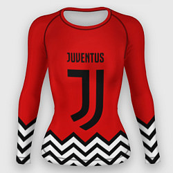 Женский рашгард Ювентус полосы спорт