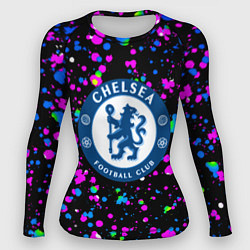 Рашгард женский Челси неоновые краски, цвет: 3D-принт