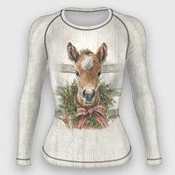 Женский рашгард Жеребёнок и новый год