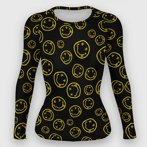 Женский рашгард Nirvana Pattern / 3D-принт – фото 1