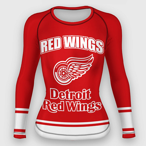 Женский рашгард Detroit red wings / 3D-принт – фото 1