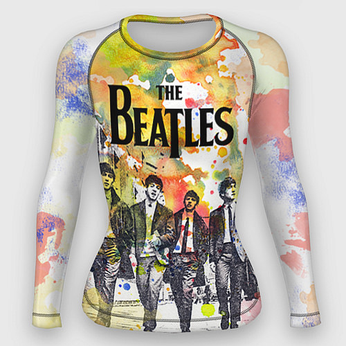 Женский рашгард The Beatles: Colour Spray / 3D-принт – фото 1