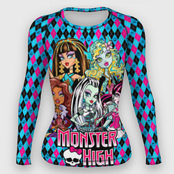 Рашгард женский Monster High, цвет: 3D-принт