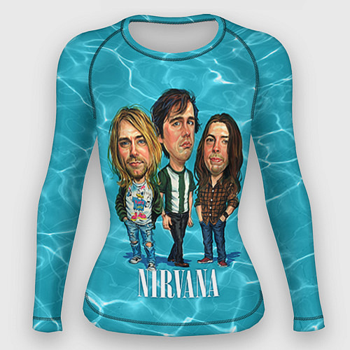 Женский рашгард Nirvana: Water / 3D-принт – фото 1