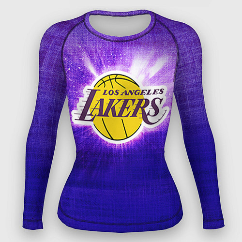Женский рашгард Los Angeles Lakers / 3D-принт – фото 1