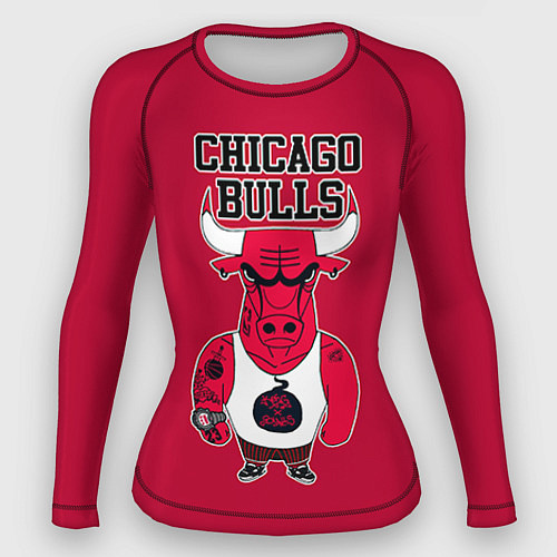 Женский рашгард Chicago bulls / 3D-принт – фото 1