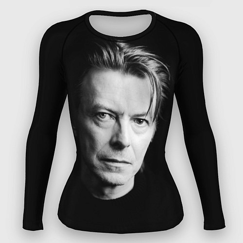 Женский рашгард David Bowie: Black Face / 3D-принт – фото 1