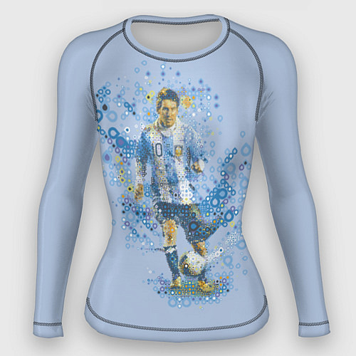Женский рашгард Messi: Argentine Football / 3D-принт – фото 1