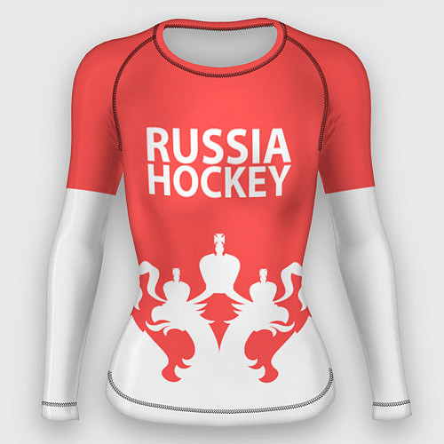 Женский рашгард Russia Hockey / 3D-принт – фото 1