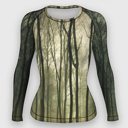Рашгард женский Чарующий лес, цвет: 3D-принт