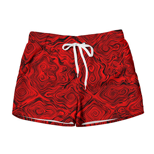 Женские шорты Tie-Dye red / 3D-принт – фото 1