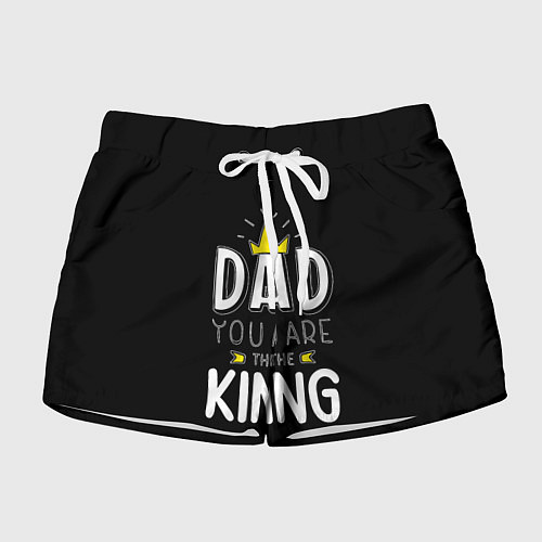 Женские шорты Dad you are the King / 3D-принт – фото 1