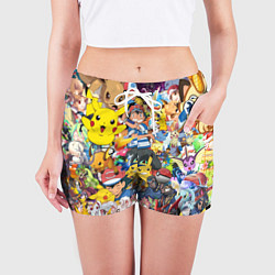 Шорты женские Pokemon Bombing, цвет: 3D-принт — фото 2