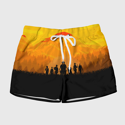 Женские шорты Red Dead Redemption: Orange Sun / 3D-принт – фото 1