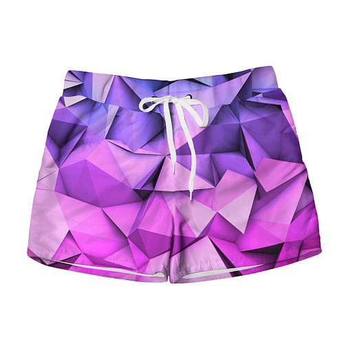 Женские шорты ABSTRACTION SHAPE / 3D-принт – фото 1