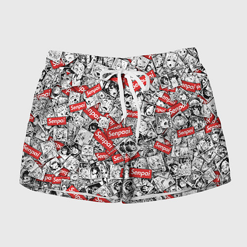 Женские шорты Senpai x Ahegao / 3D-принт – фото 1