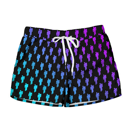 Женские шорты Billie Eilish: Neon Pattern / 3D-принт – фото 1