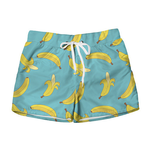 Женские шорты Банановый дождь / 3D-принт – фото 1