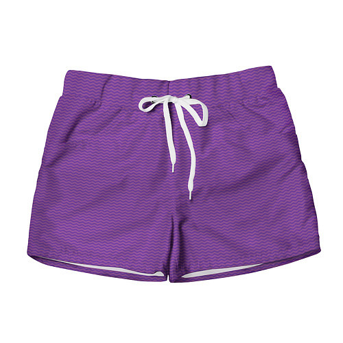 Женские шорты Фиолетовая волна / 3D-принт – фото 1
