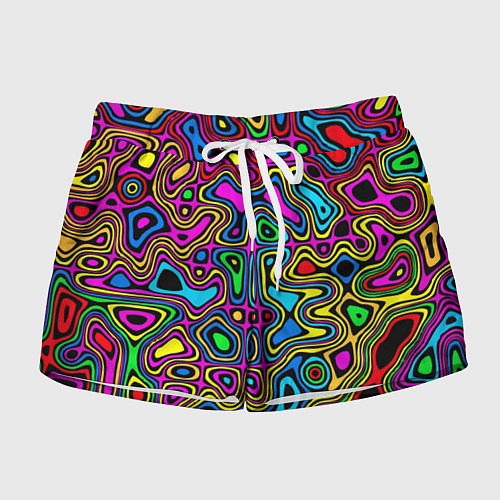Женские шорты Психоделика / 3D-принт – фото 1