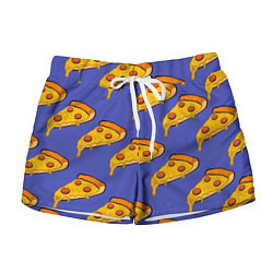 Женские шорты Кусочки пиццы
