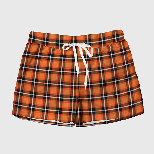 Женские шорты Шотландская клетка / 3D-принт – фото 1