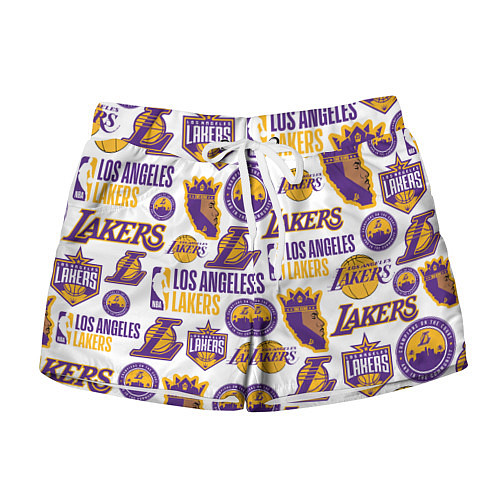 Женские шорты LAKERS LOGO / 3D-принт – фото 1