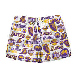 Шорты женские LAKERS LOGO, цвет: 3D-принт