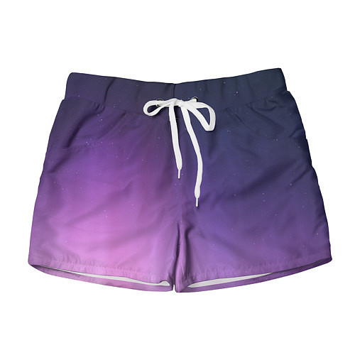 Женские шорты Северное сияние фиолетовый / 3D-принт – фото 1