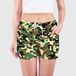 Шорты женские Камуфляж, цвет: 3D-принт — фото 2