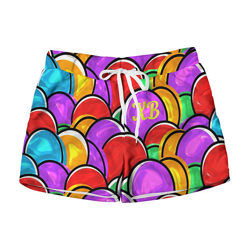 Женские шорты Happy Easter / 3D-принт – фото 1