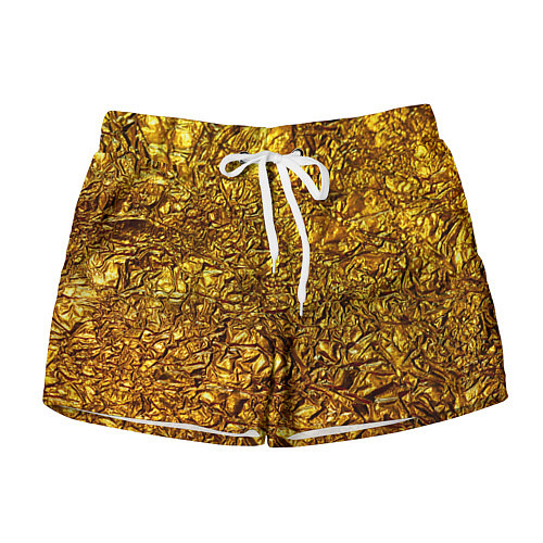 Женские шорты Сусальное золото / 3D-принт – фото 1