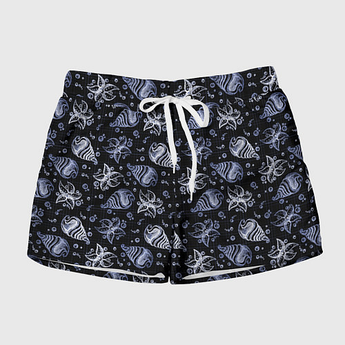 Женские шорты Раковины и звезды / 3D-принт – фото 1