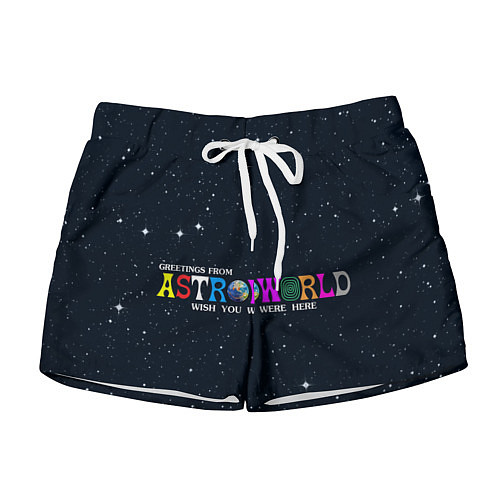 Женские шорты Astroworld / 3D-принт – фото 1