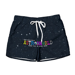 Шорты женские Astroworld, цвет: 3D-принт