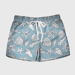 Шорты женские Морские обитатели, цвет: 3D-принт