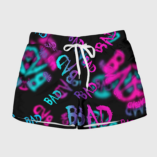 Женские шорты BAD / 3D-принт – фото 1